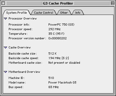 System Profile