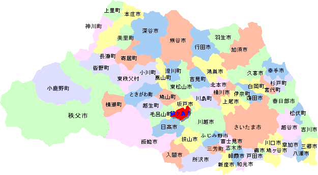 埼玉の地図