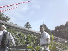 熊笹での化粧直し中